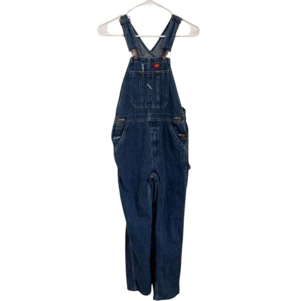 Dickies Denim Overalls Womens Medium Bib Carpenter Y2K Workwear Blue Jeans